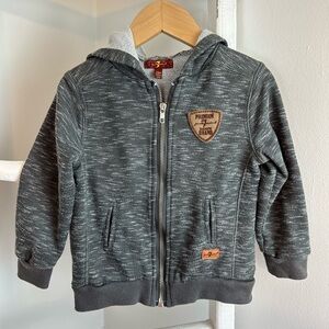 7 FOR ALL MANKIND Baby Boys Grey Zip Up Sweatshirt Hoodie Jacket | Size 24M